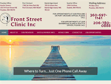 Tablet Screenshot of frontstreetclinic.com